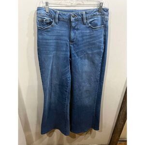 Liz Claiborne Jeans Womens 4 Flare Blue Denim Western Cowboy Hippie Festival